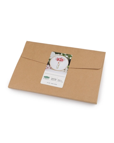 Set cadou pentru broderie cu motiv preimprimat - 1 set | Mimib