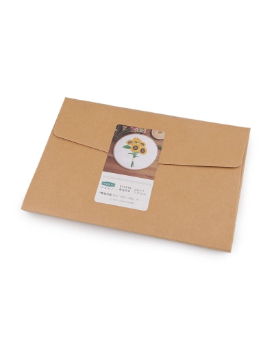 Set cadou pentru broderie cu motiv preimprimat - 1 set | Mimib