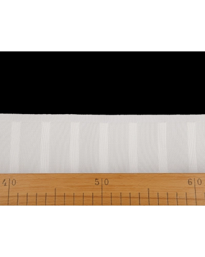 Rejansă pentru perdele, lățime 75 mm, cu bucle pentru cârlige metalice - 1 m | Mimib