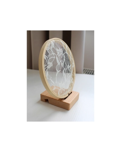Suport din lemn pentru gherghef circular , 6x8 cm - 1 buc. | Mimib