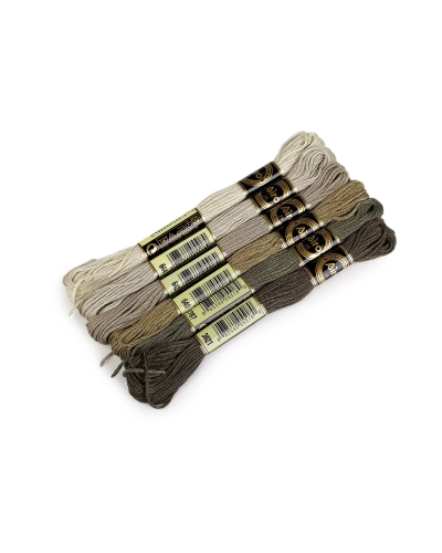 Fire de brodat tip mouline AIRO set de nuanțe 6 buc/8 m - 6 buc. | Mimib