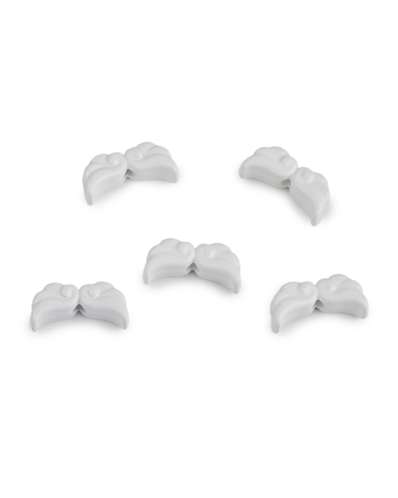 Piesă decorativă aripi de înger lăcuite 6x12 mm - 5 buc. | Mimib