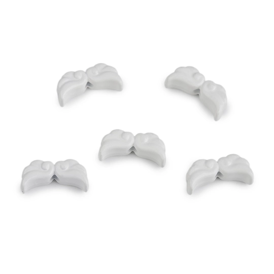 Piesă decorativă aripi de înger lăcuite 6x12 mm - 5 buc. | Mimib