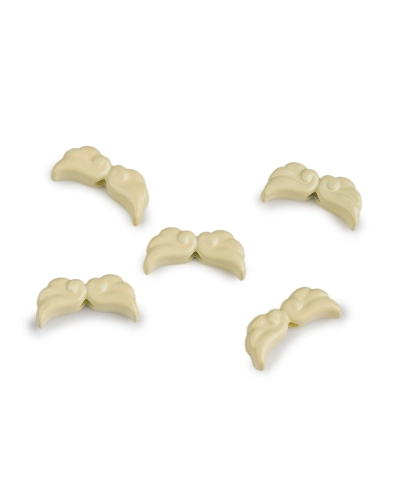 Piesă decorativă aripi de înger lăcuite 6x12 mm - 5 buc. | Mimib