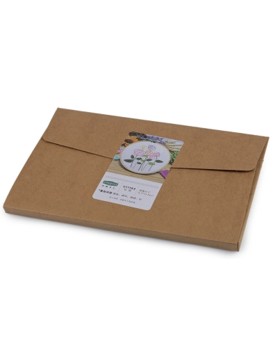 Set cadou de broderie pentru copii cu motiv preimprimat - 1 buc. | Mimib