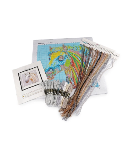 Kit de broderie cu motiv preimprimat - 1 buc. | Mimib