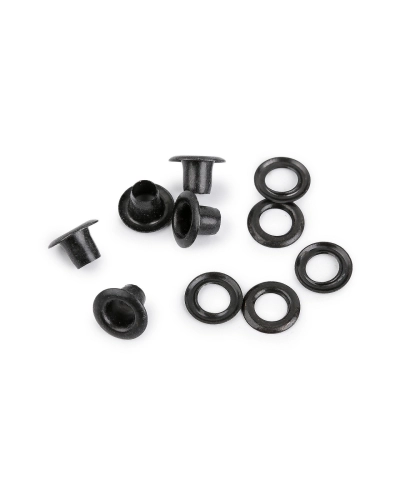 Ocheți, Ø interior 4 mm / Ø exterior 7,5 mm, pentru țesături mai groase - 100 pereche | Mimib