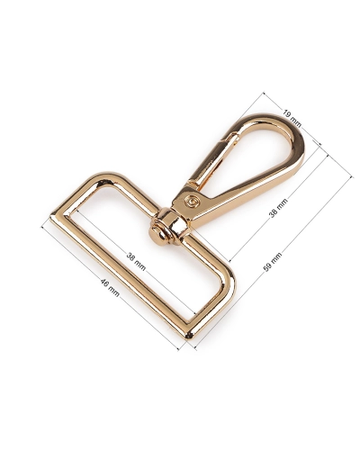 Carabină metalică pivotantă, 38 mm - 1 buc. | Mimib