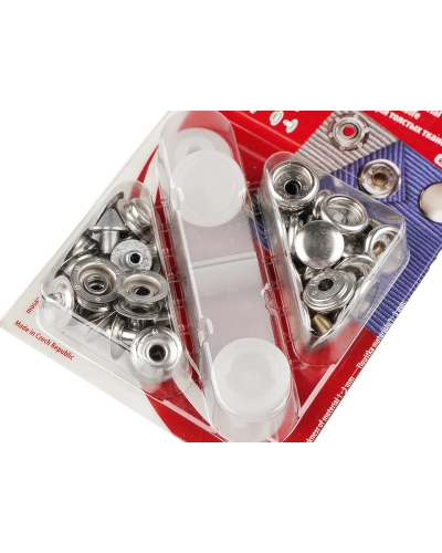 Capse metalice Ø13,5 mm pentru materiale groase - 1 card | Mimib
