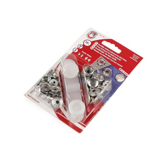 Capse metalice Ø13,5 mm pentru materiale groase - 1 card | Mimib