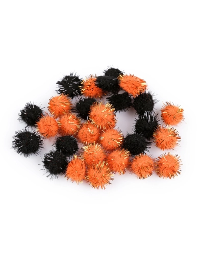 Pompoane cu lurex Ø15 mm - 1 pungă | Mimib