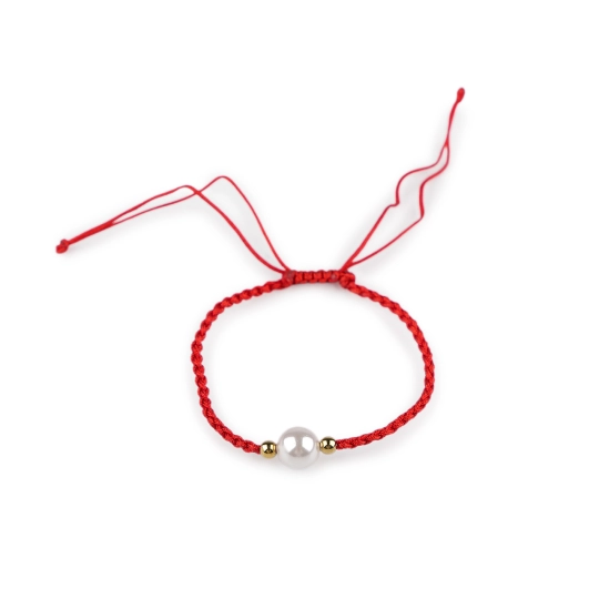Brățară Shamballa cu perlă - 1 buc. | Mimib