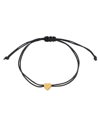 Brățară Shamballa inimă din oțel inoxidabil - 1 buc. | Mimib