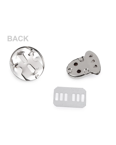 Închizătoare pentru geantă de mână 30x32 mm, formă de inimă - 1 set | Mimib