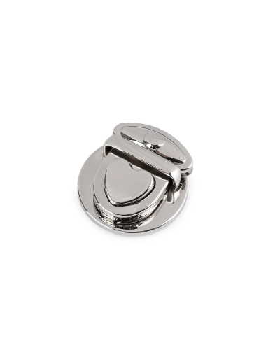Închizătoare pentru geantă de mână 30x32 mm, formă de inimă - 1 set | Mimib