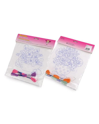 Broderie pentru copii cu motiv preimprimat 2 buc. - 1 pungă | Mimib