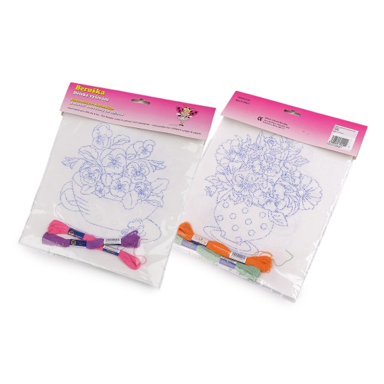 Broderie pentru copii cu motiv preimprimat 2 buc. - 1 pungă | Mimib