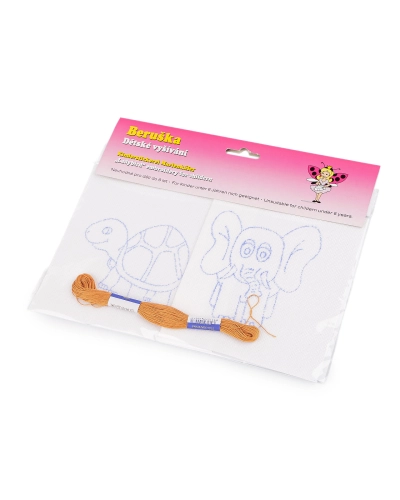 Broderie pentru copii cu motiv preimprimat 2 buc. - 1 pungă | Mimib