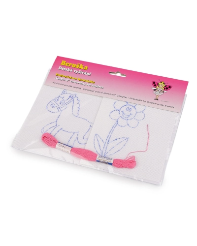 Broderie pentru copii cu motiv preimprimat 2 buc. - 1 pungă | Mimib
