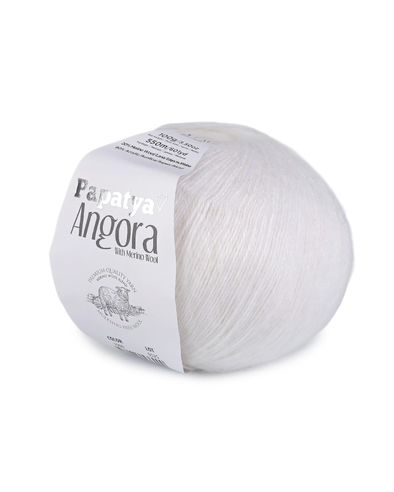 Fire de tricotat Papatya Angora 100 g - 1 buc. | Mimib