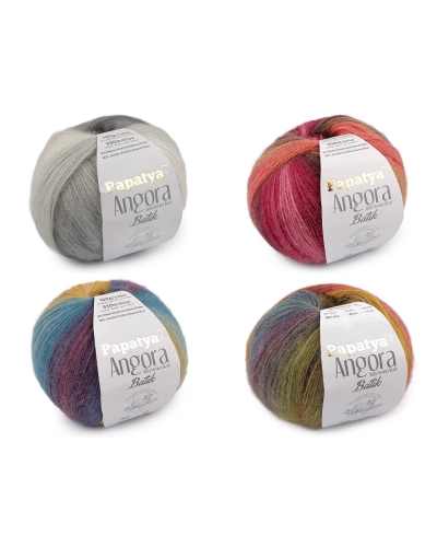 Fire de tricotat Papatya Angora Batik 100 g - 1 buc. | Mimib