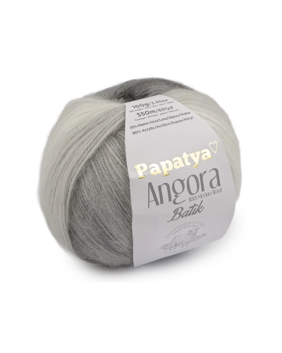 Fire de tricotat Papatya Angora Batik 100 g - 1 buc. | Mimib
