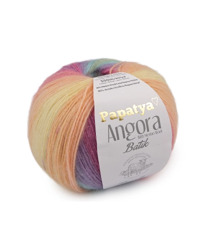 Fire de tricotat Papatya Angora Batik 100 g - 1 buc. | Mimib