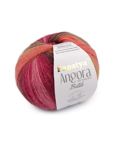 Fire de tricotat Papatya Angora Batik 100 g - 1 buc. | Mimib