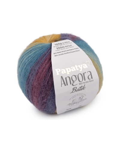 Fire de tricotat Papatya Angora Batik 100 g - 1 buc. | Mimib