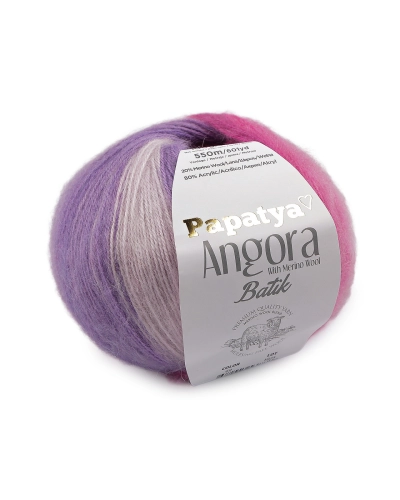 Fire de tricotat Papatya Angora Batik 100 g - 1 buc. | Mimib