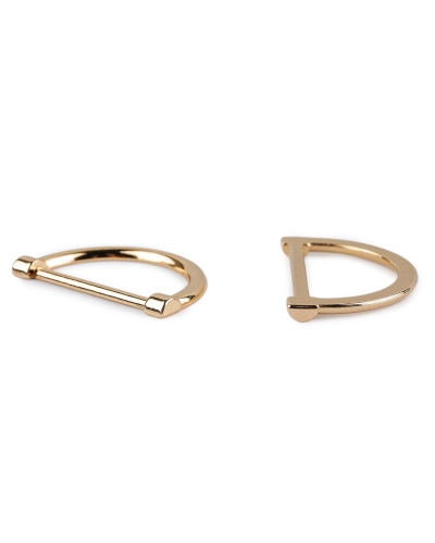 Inel semicircular plat pentru textile și accesorii, lățime 30 mm - 2 buc. | Mimib