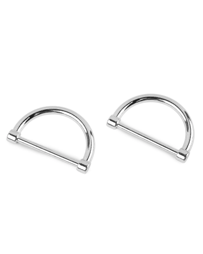 Inel semicircular plat pentru textile și accesorii, lățime 30 mm - 2 buc. | Mimib