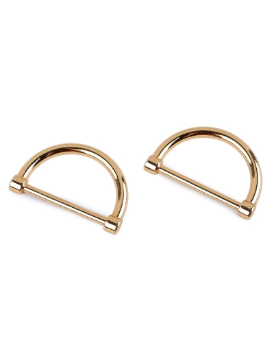 Inel semicircular plat pentru textile și accesorii, lățime 30 mm - 2 buc. | Mimib