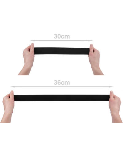 Bandă elastică moale țesută, lățime 40 mm - 1 m | Mimib