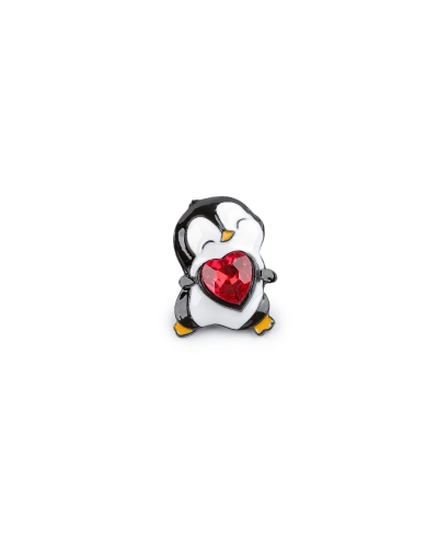 Broșă cu strasuri, broască, pinguin - 1 buc. | Mimib