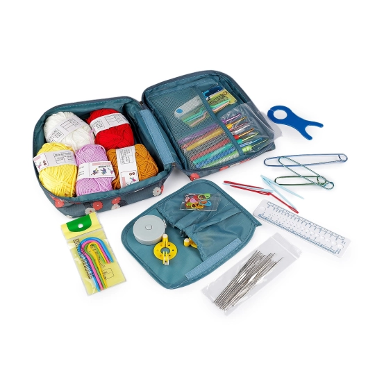 Set de croșete și accesorii în cutie - 1 set | Mimib