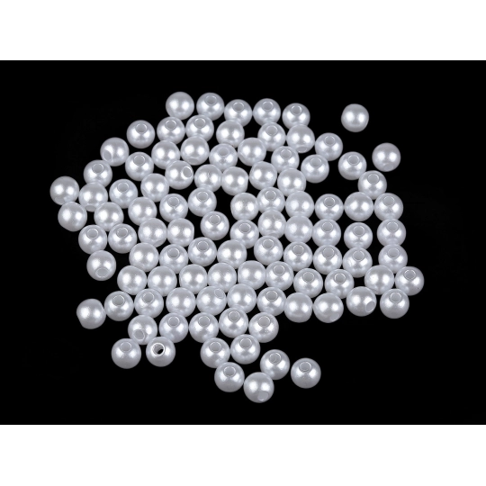 Mărgele decorative din plastic Ø6, 8, 10, 12 mm - 30 g | Mimib