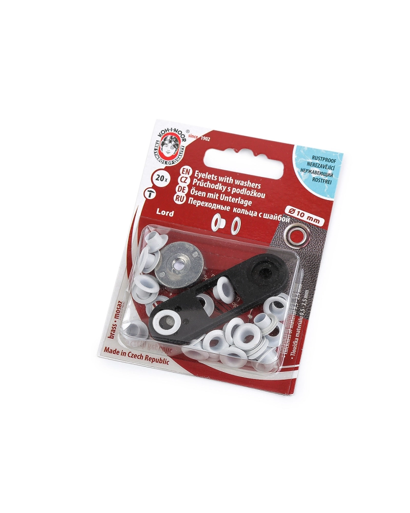 Ocheți / capse Ø interior 5,5 mm / Ø exterior 10 mm - 1 blister | Mimib