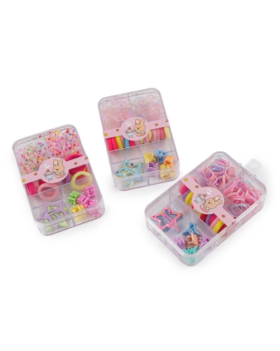 Elastice, clești și agrafe de păr mini - 1 cutie | Mimib