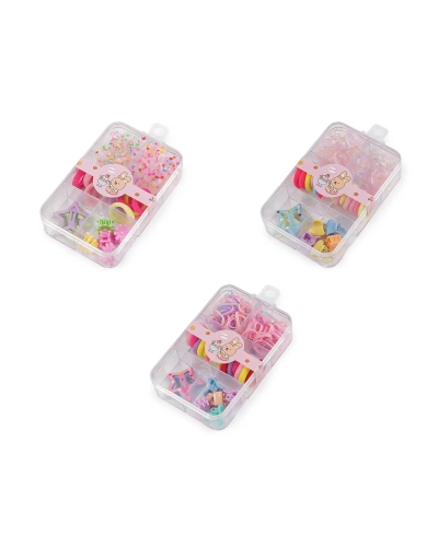 Elastice, clești și agrafe de păr mini - 1 cutie | Mimib