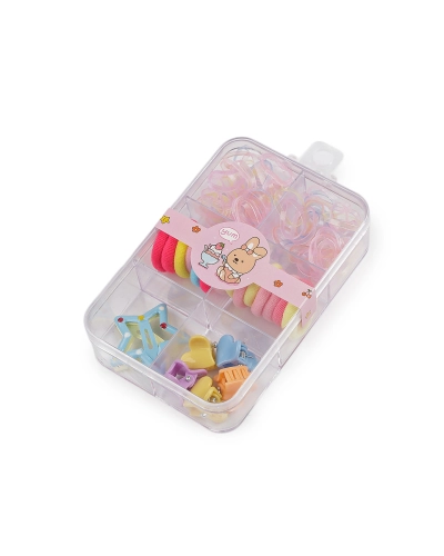 Elastice, clești și agrafe de păr mini - 1 cutie | Mimib