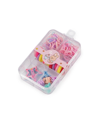 Elastice, clești și agrafe de păr mini - 1 cutie | Mimib