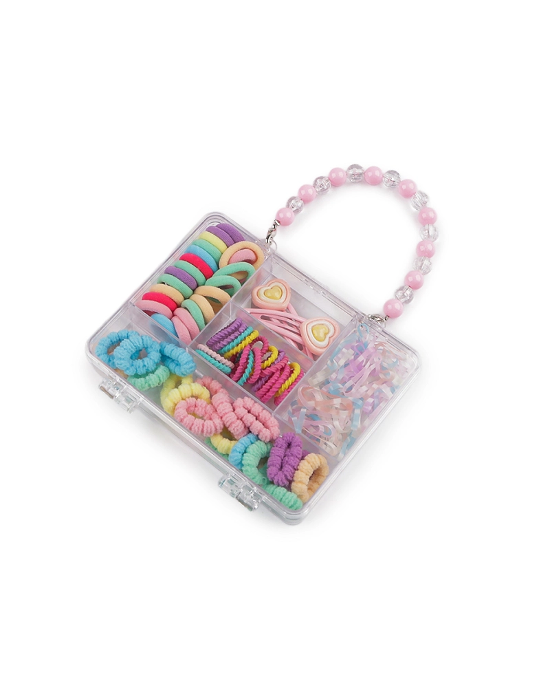 Mini elastice și agrafe de păr în cutie - 1 set | Mimib