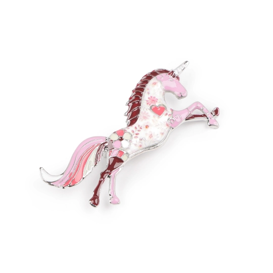 Broșă unicorn - 1 buc. | Mimib