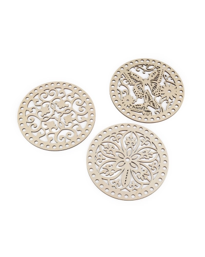 Capac pentru coșulețe tricotate/croșetate Ø18 cm - 1 buc. | Mimib