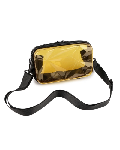 Transparentná škrupinová kabelka / puzdro crossbody 18x11 cm - 1 ks | Mimib