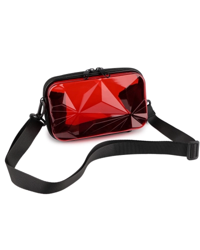 Transparentná škrupinová kabelka / puzdro crossbody 18x11 cm - 1 ks | Mimib