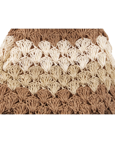 Letná taška háčkovaná z papierovej priadze 35x35 cm - 1 ks | Mimib
