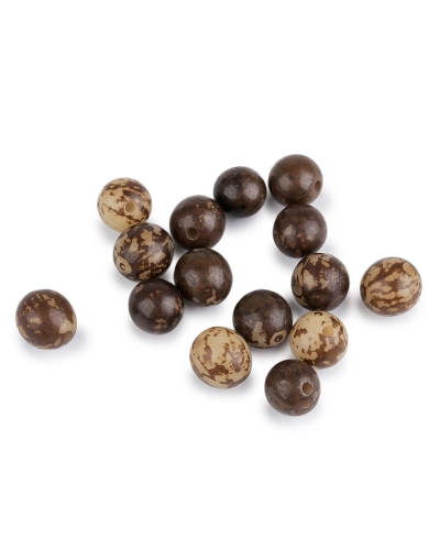 Plastové koráliky prírodný vzhľad Ø11, 12, 13 mm - 20 g | Mimib