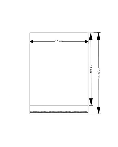 PP vrecko s lepiacou lištou 10x14 cm - 100 ks | Mimib